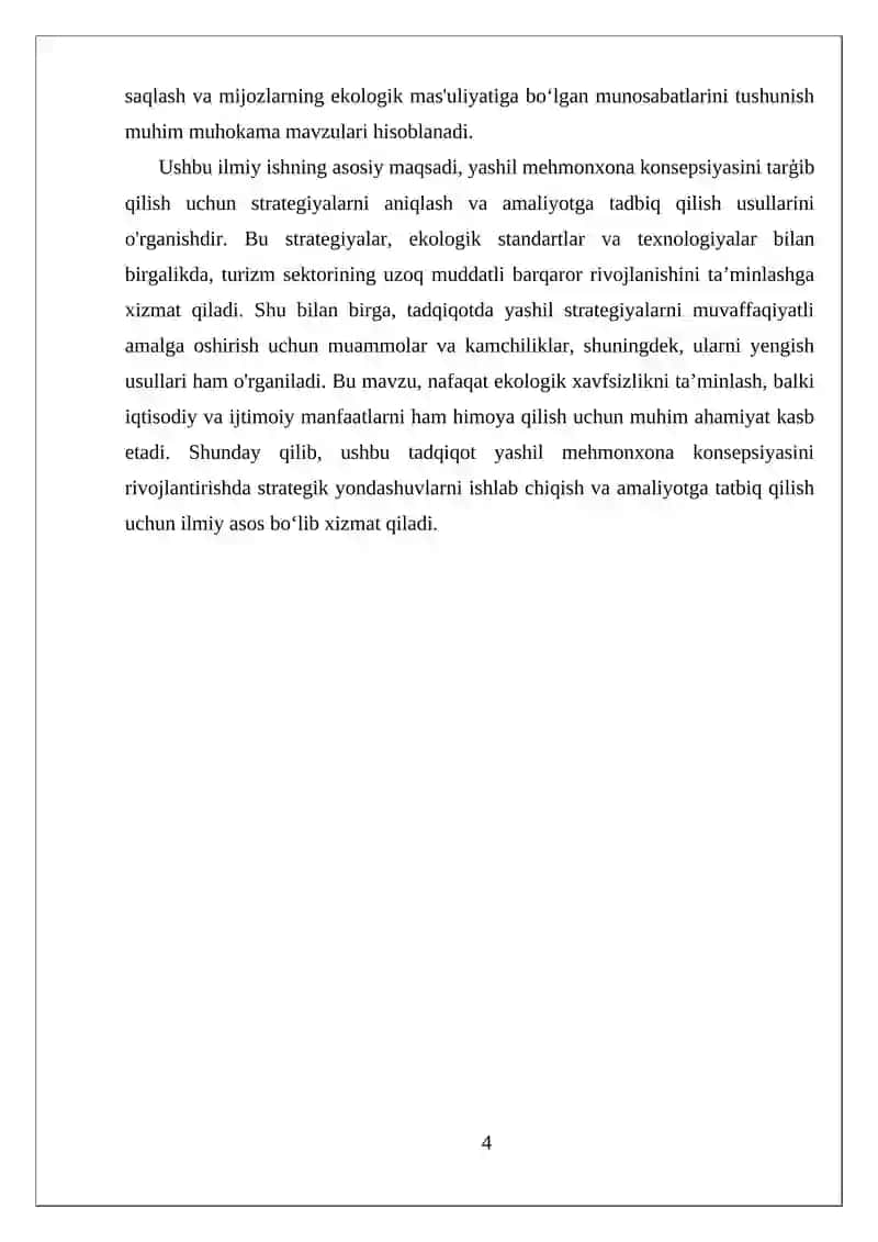 YASHIL MEHMONXONA KONSEPSIYASINI TARĢIB QILISH STRATEGIYALARI 4