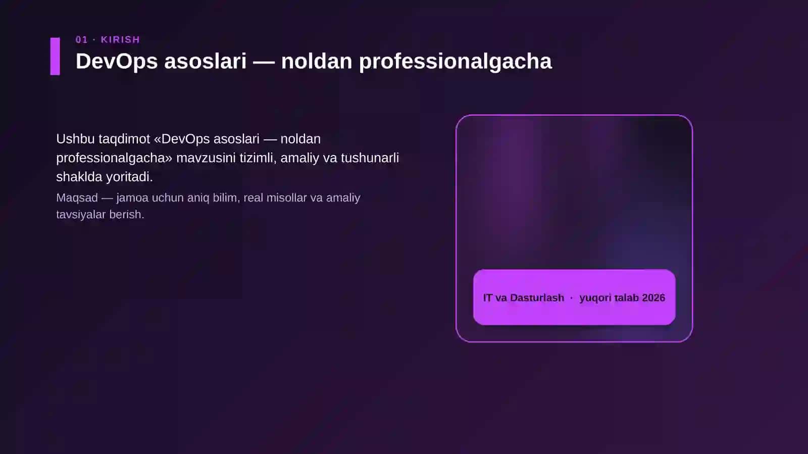 DevOps asoslari — noldan professionalgacha 4