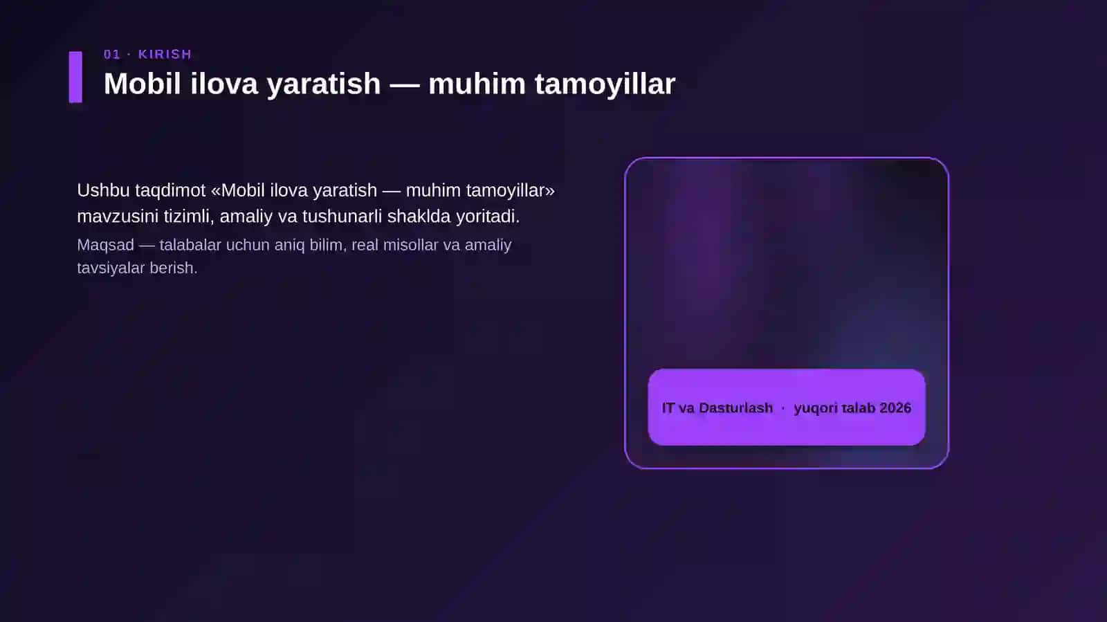Mobil ilova yaratish — muhim tamoyillar 4