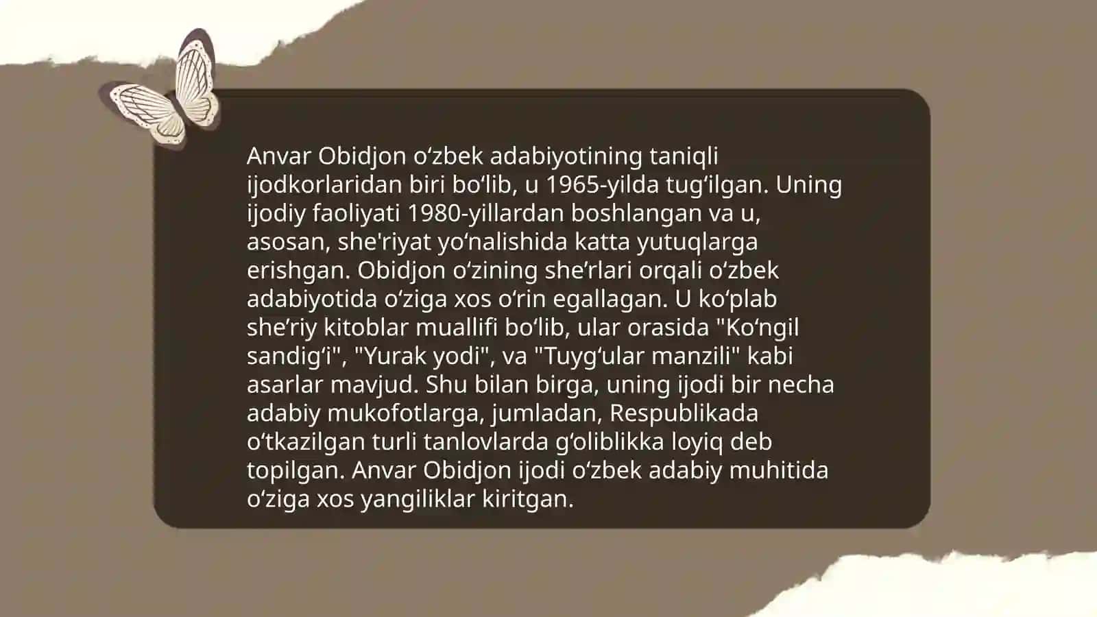 Anvar Obidjonning she'rlari 4