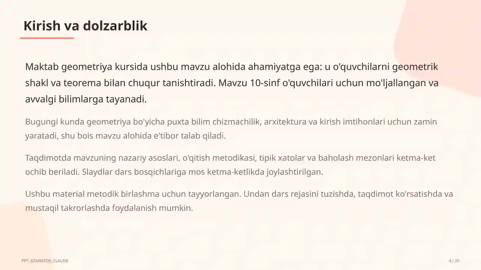 Fazoda perpendikulyarlik: uch perpendikulyar teoremasi (10-sinf) 4