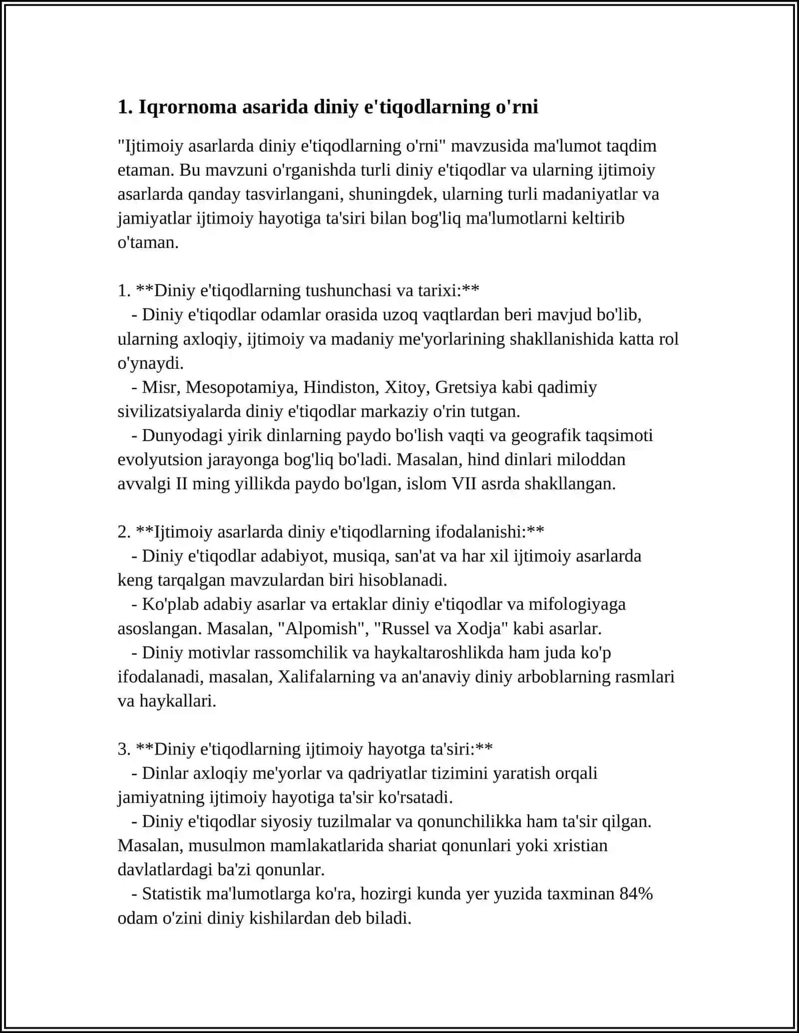 LEV TOLSTOYNING,,IQRORNOMA" ASARIDAGI DINING E'TIQODLARNI TAHLIL ETISH 4