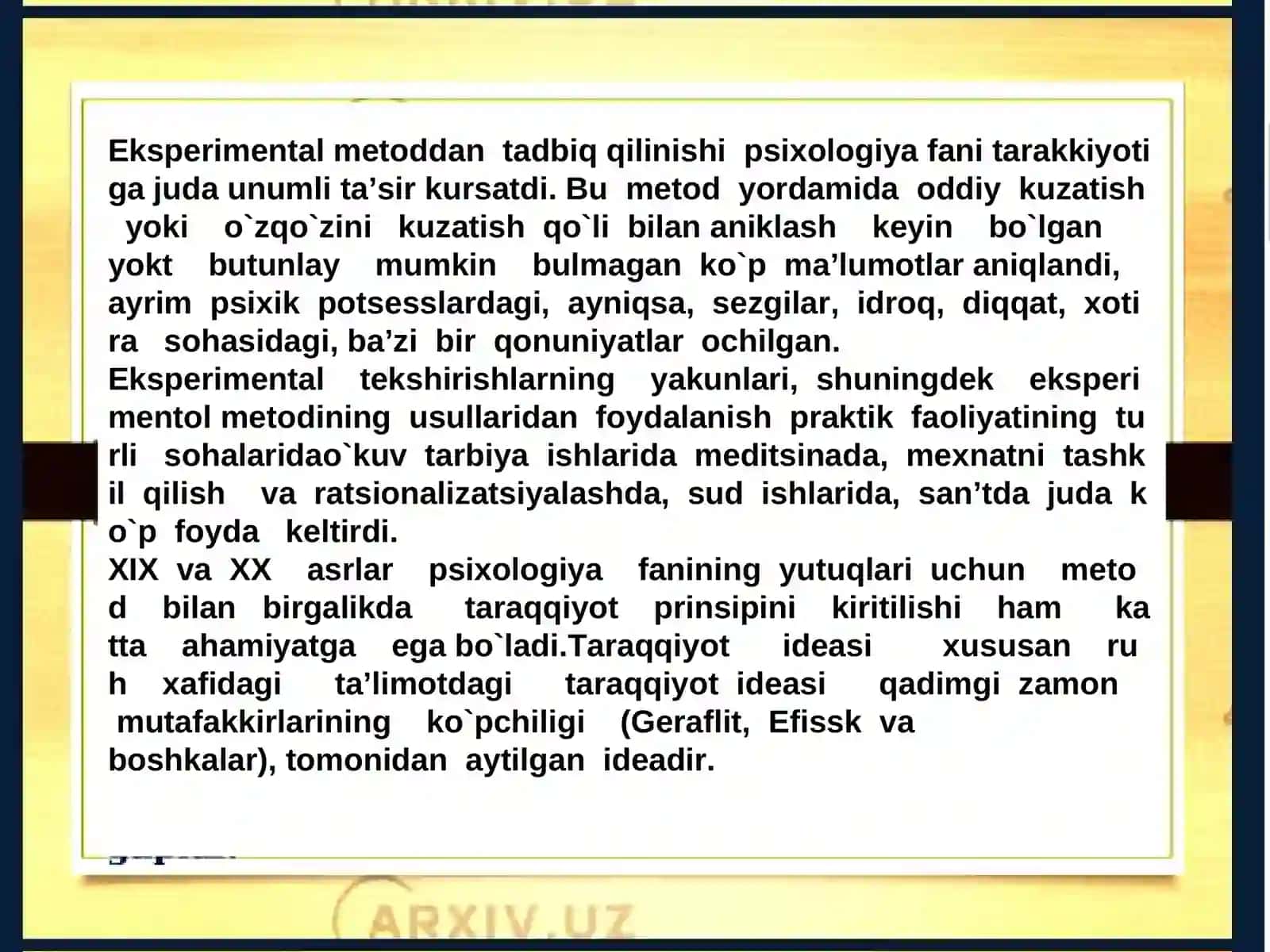 XX-asrda psixologiyaning rivojlanishi 4