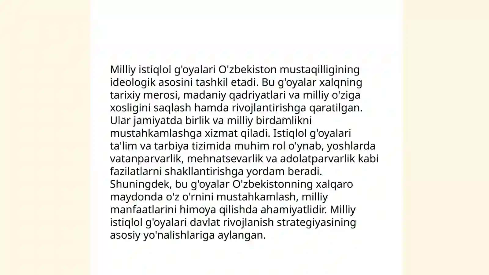 Oʻzbekistonning oʻziga xos istiqlol va taraqqiyot yoʻli 4