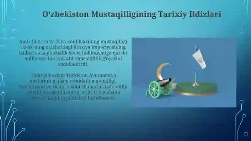Mustaqil Õzbekiston Respublikasuning tashkil topishi va uning tarixiy ahamiyati 4