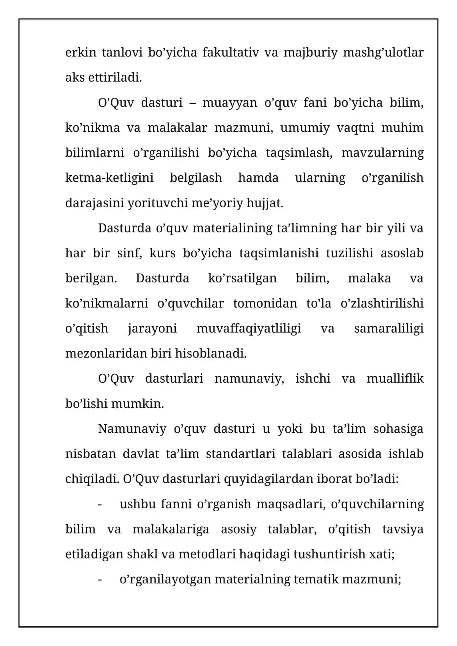 Pedagogika texnikumida ta'lim berishning mazmuni 4