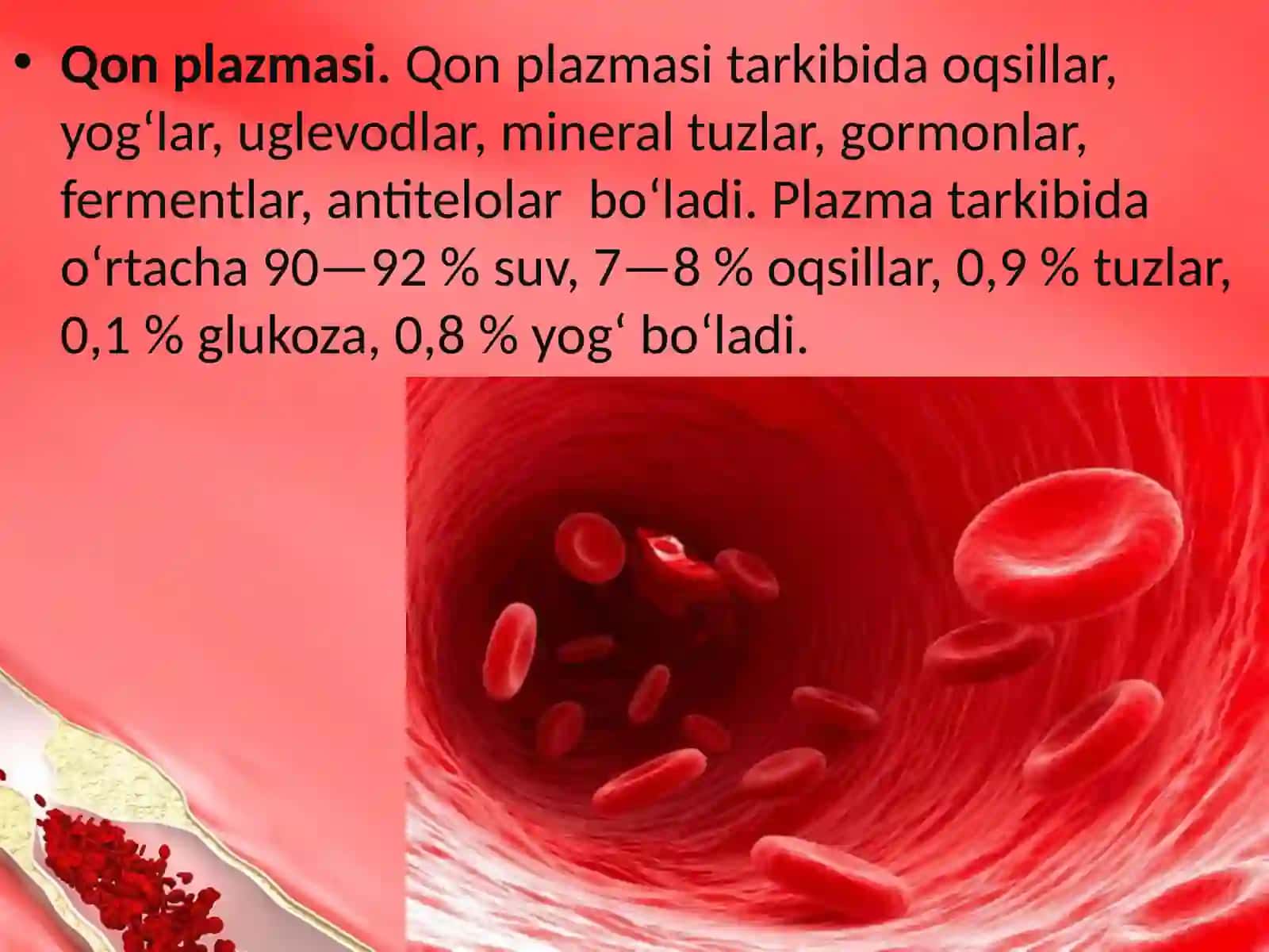 Qonning tarkibi va shaklli elementlari 4