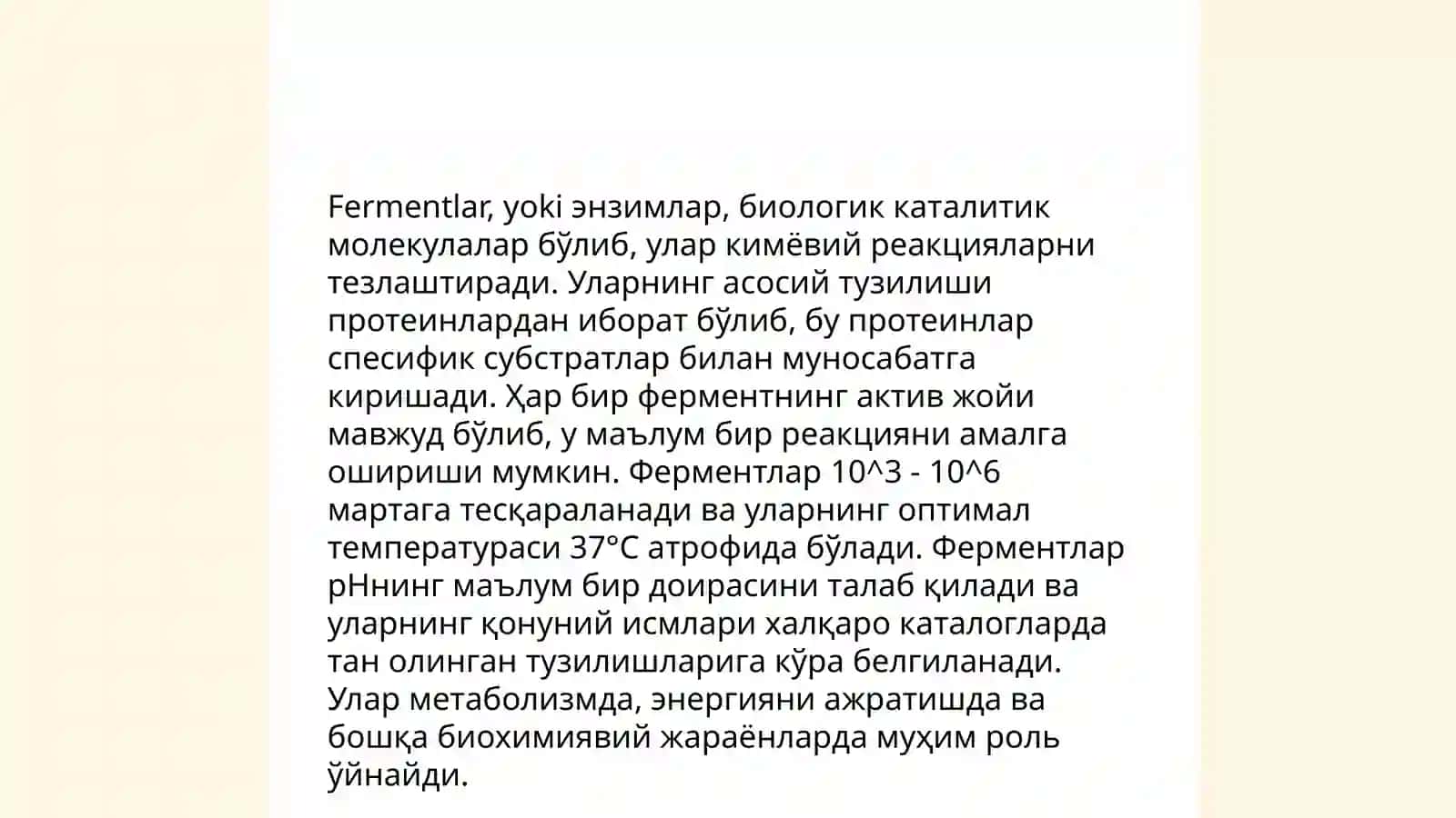 Fеrmеntаtiv kаtаlizning аsoslari 4