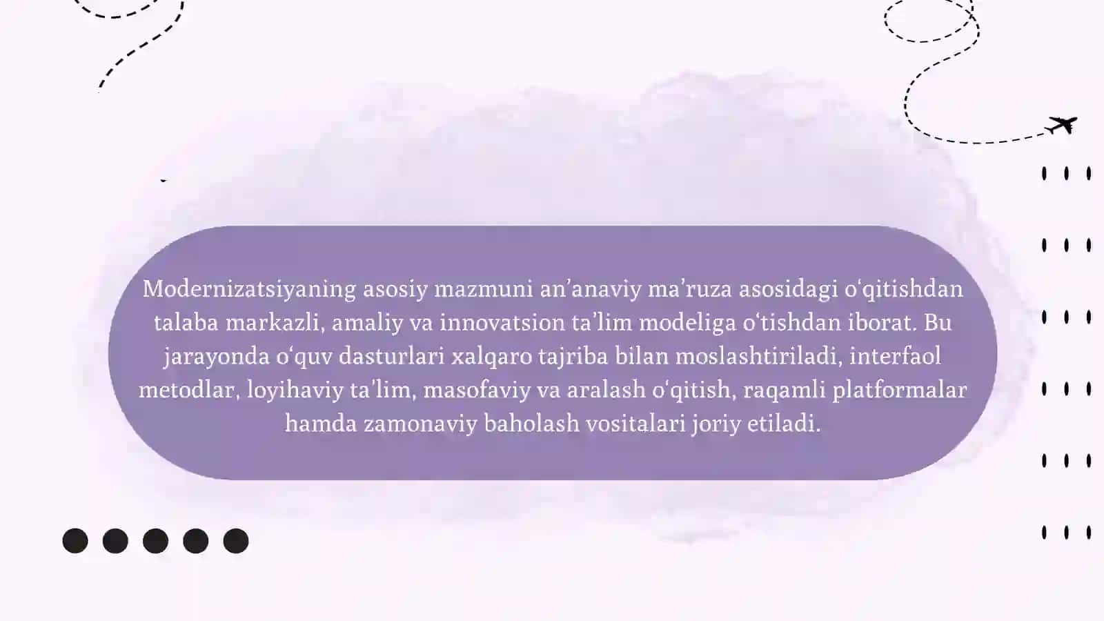 OLIY TAʼLIM TIZIMIDA TAʼLIM-TARBIYA JARAYONINI MODERNIZATSIYALASH YOʻNALISHLARI 4