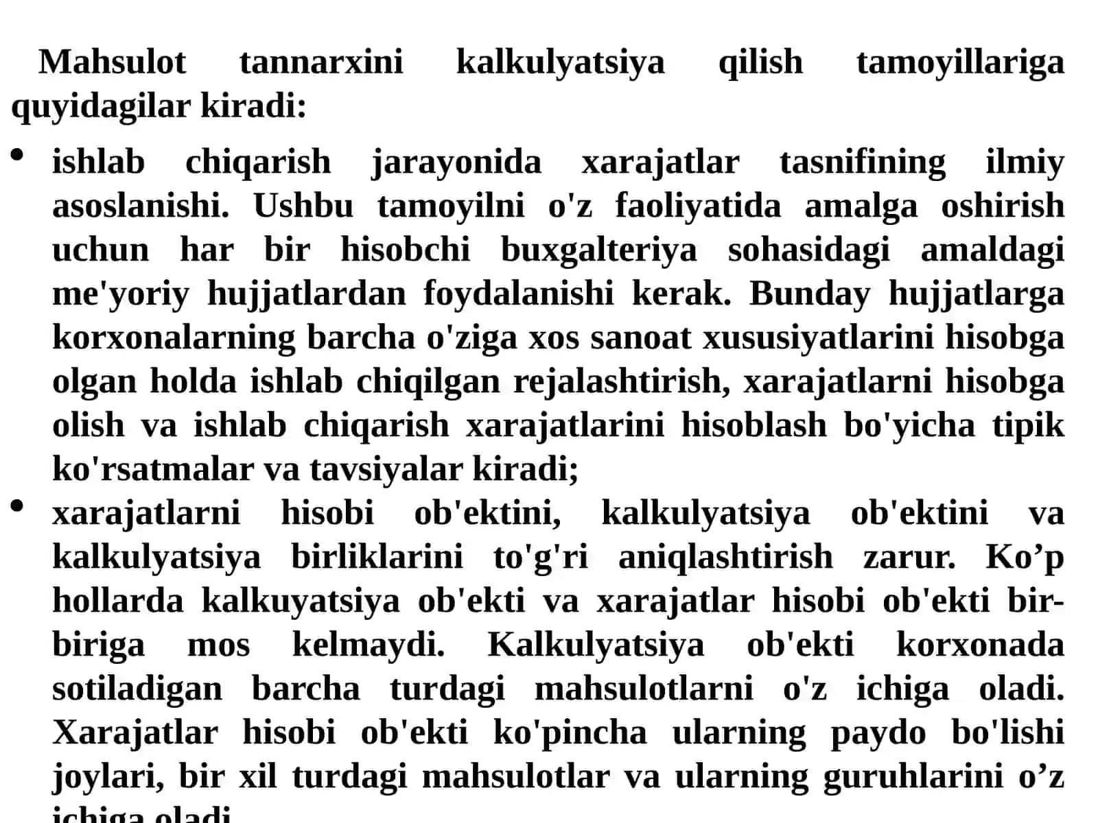 МАVZU:MАHSULОTTАNNАRХINI KАLKULYATSIYA QILISHNING ZАMОNАVIY TIZIMLАRI 4