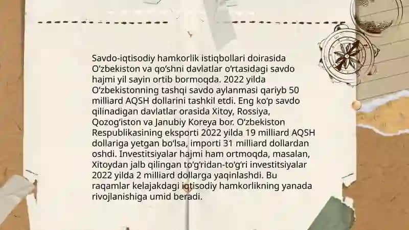 O'zbekiston va Turkmaniston munosabatlari 4