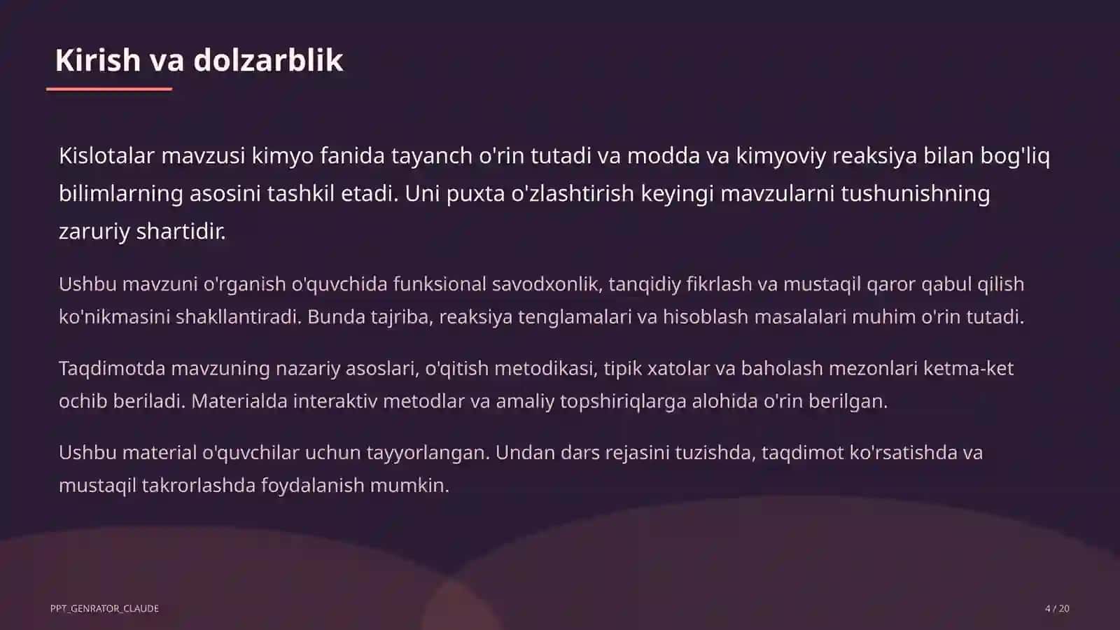 Kislotalar (8-sinf) 4