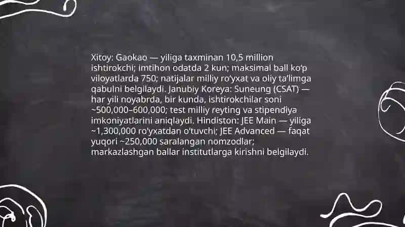 Osiyo davlatlari taʼlim tizimining oʻziga xos va farqli jihatlari 4