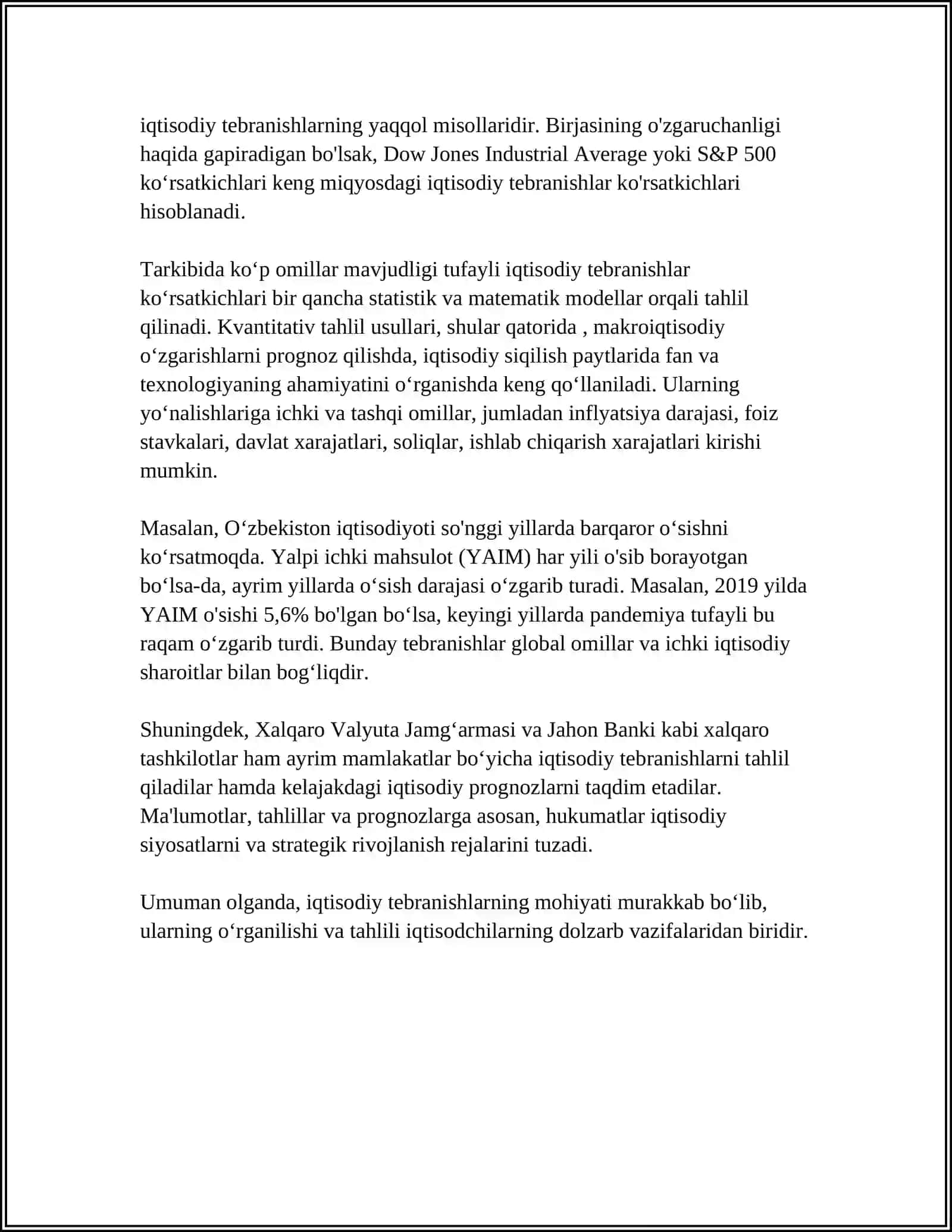 IQTISODIY TEBRANISHLAR 4