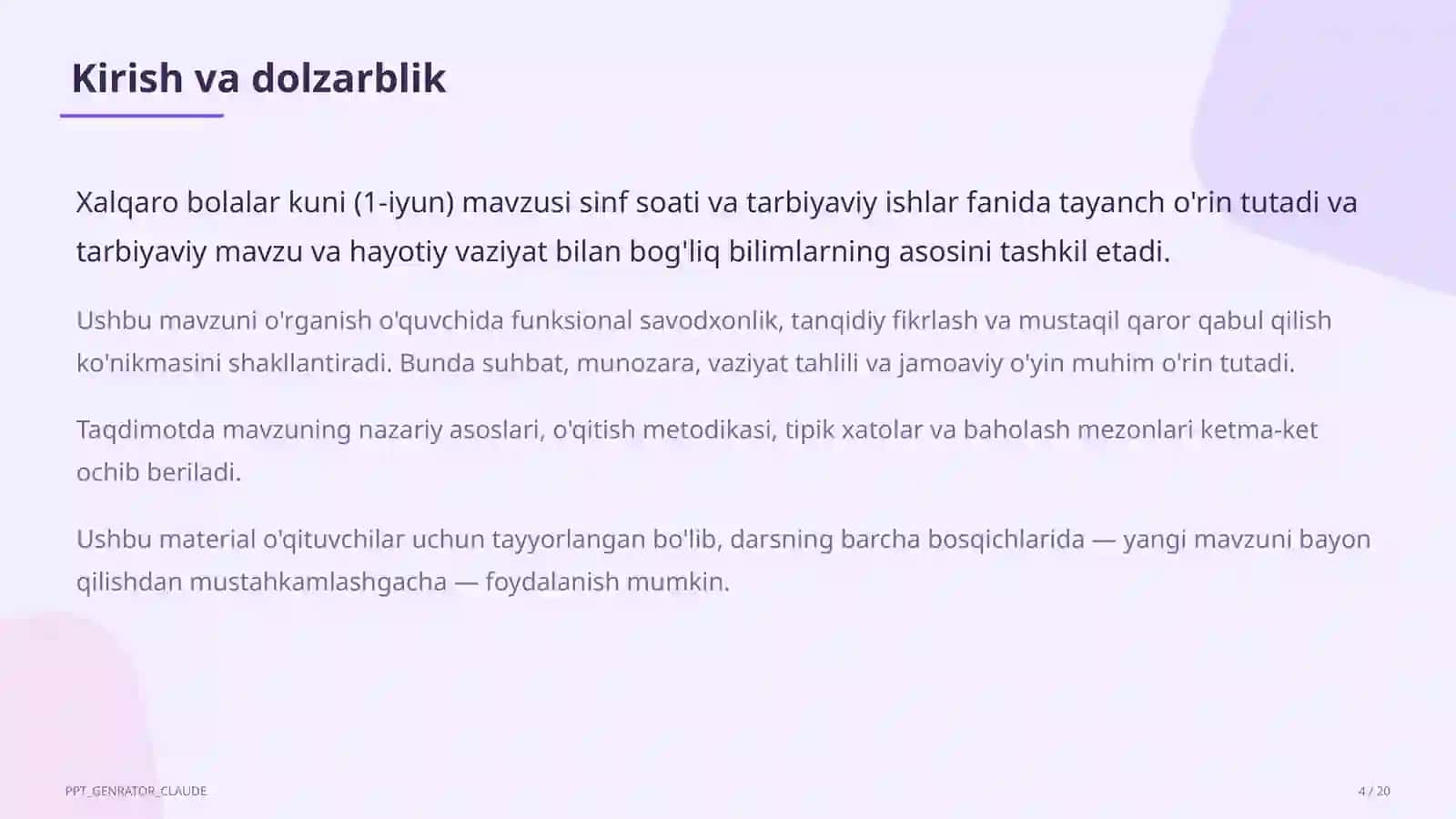 Xalqaro bolalar kuni (1-iyun) 4