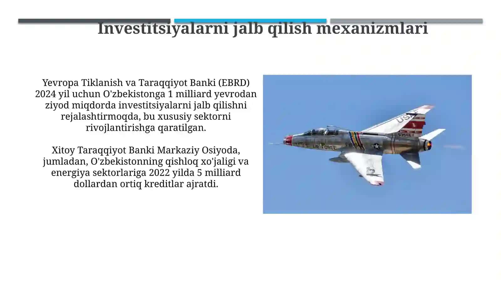 Investitsiya faoliyatini moliyalashtirishda xalqaro moliya institutlarining roli va ahamiyati 4