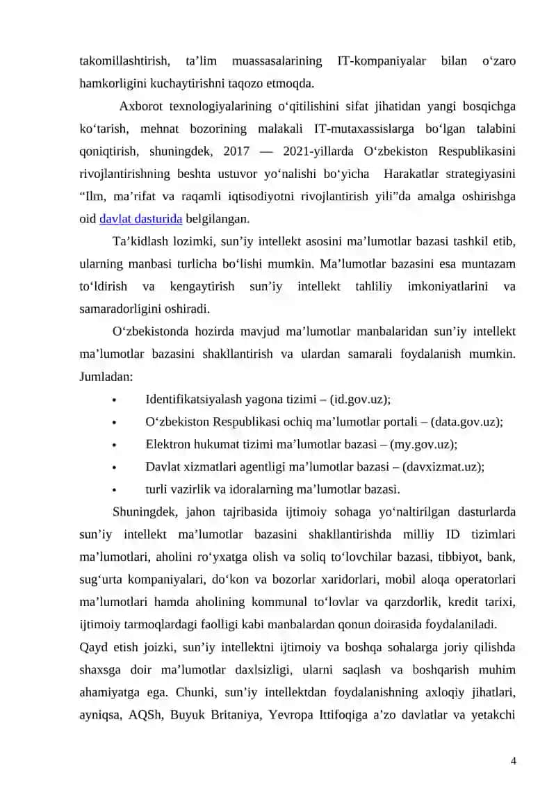 Axborot texnologiyalari sohasidagi kadrlarni tayyorlash 4