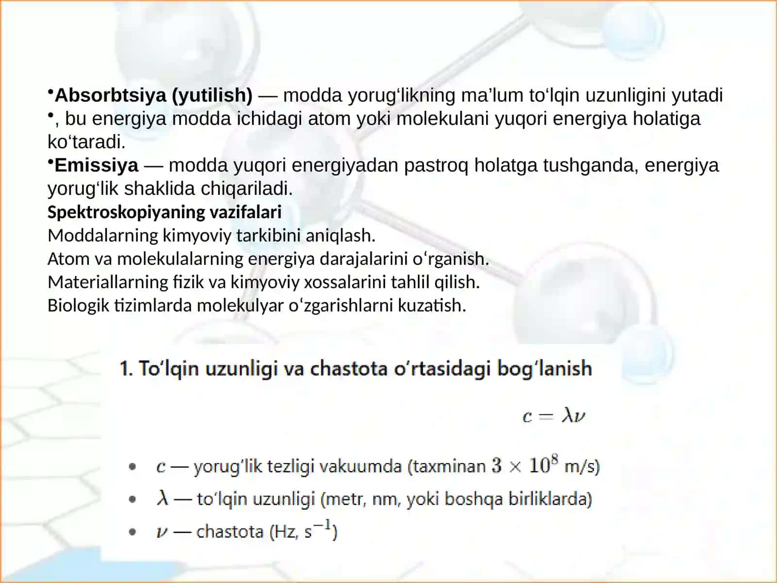 Atomspektroskopiyagakirish(Introduction to Atomic Spectroscopy) 4