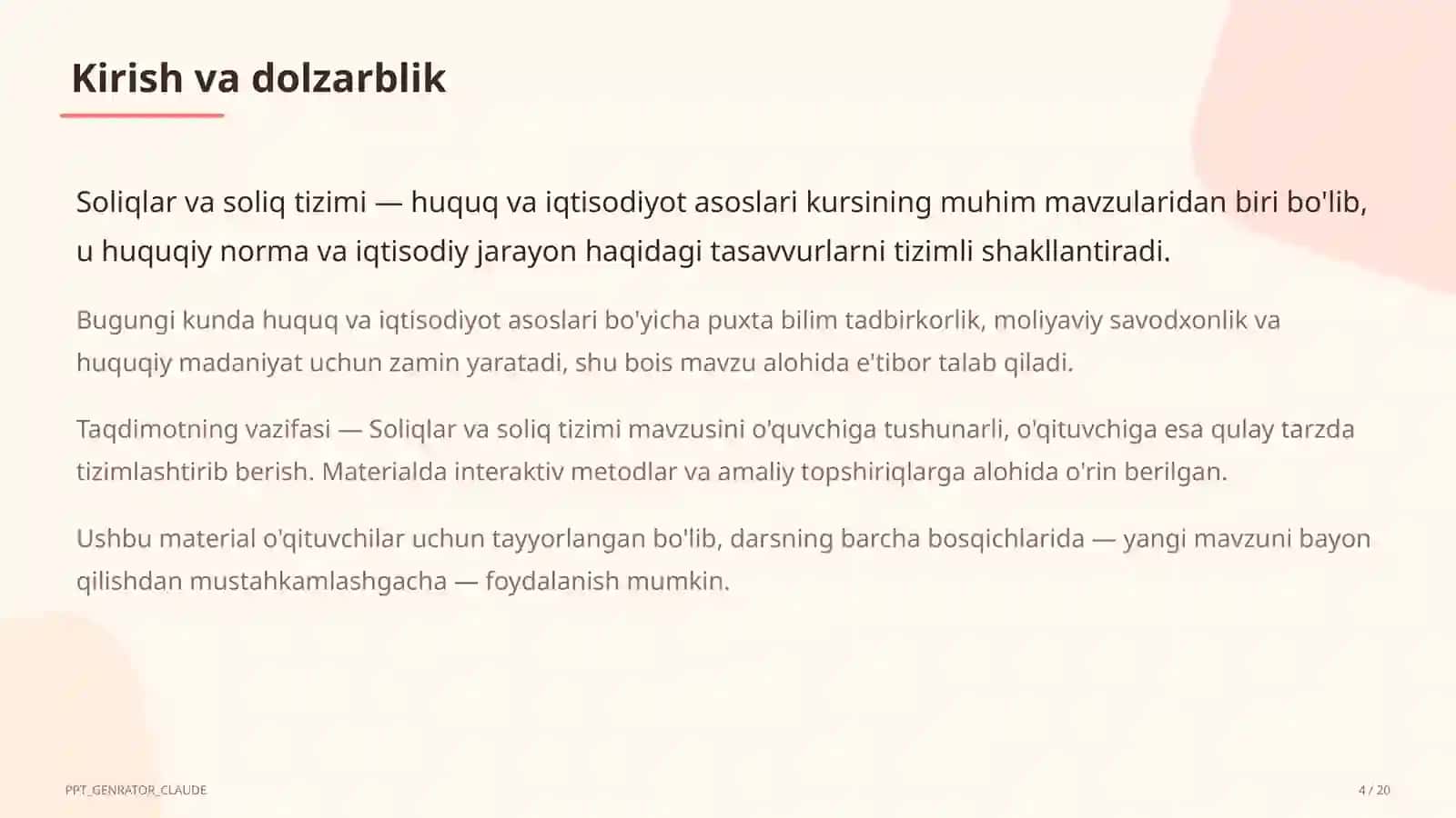 Soliqlar va soliq tizimi (10-sinf) 4