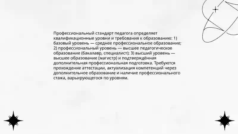 Профессиональный стандарт педагога 4