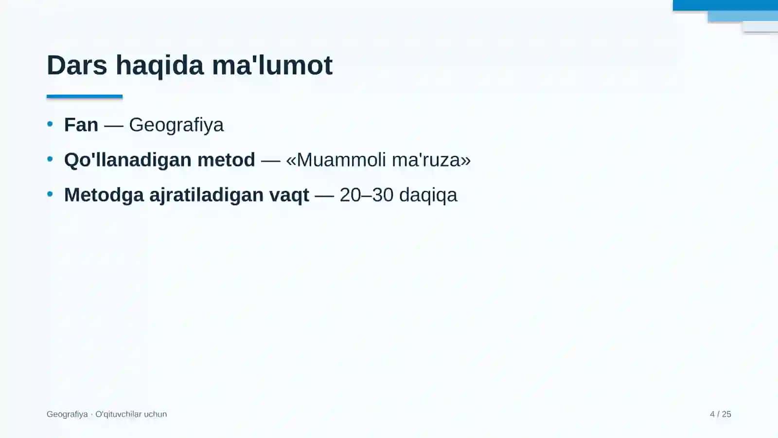 geografiya darslarida muammoli ma'ruza metodidan foydalanish 1020 4