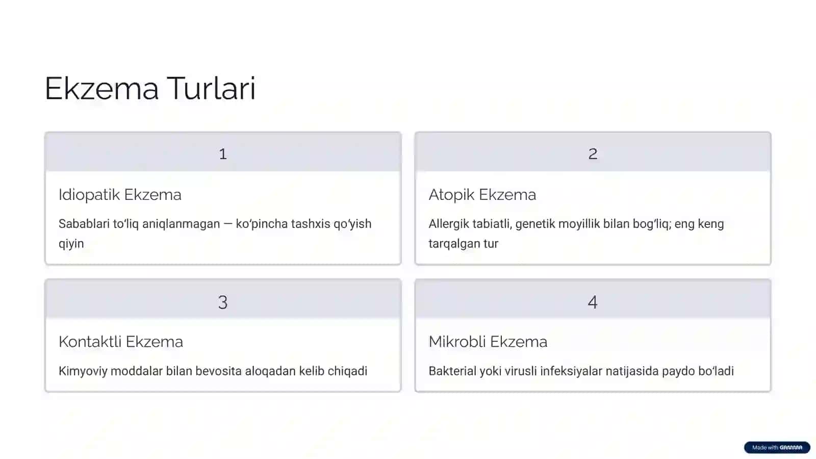 Ekzema va Uning Paydo Boʻlishi Sabablari 4
