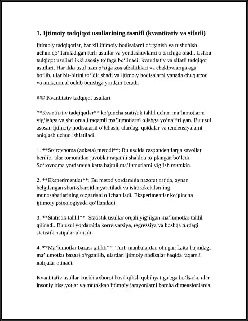 IJTIMOIY TADQIQOT USULLARI VA ULARNING MOHIYATI 4