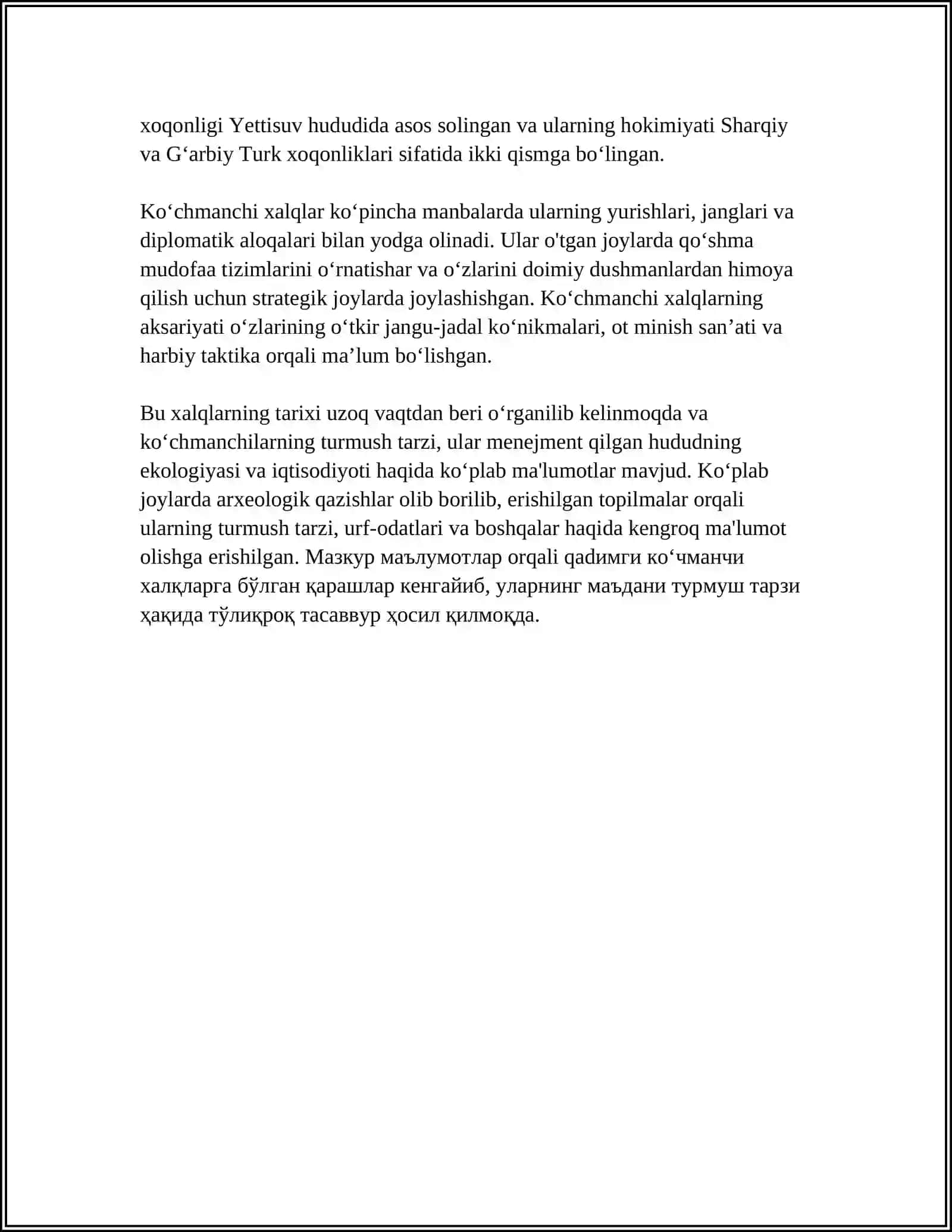 QADIMGI KOʻCHMANCHILAR TEGISKEN UYGʻARAK TAMDI 4