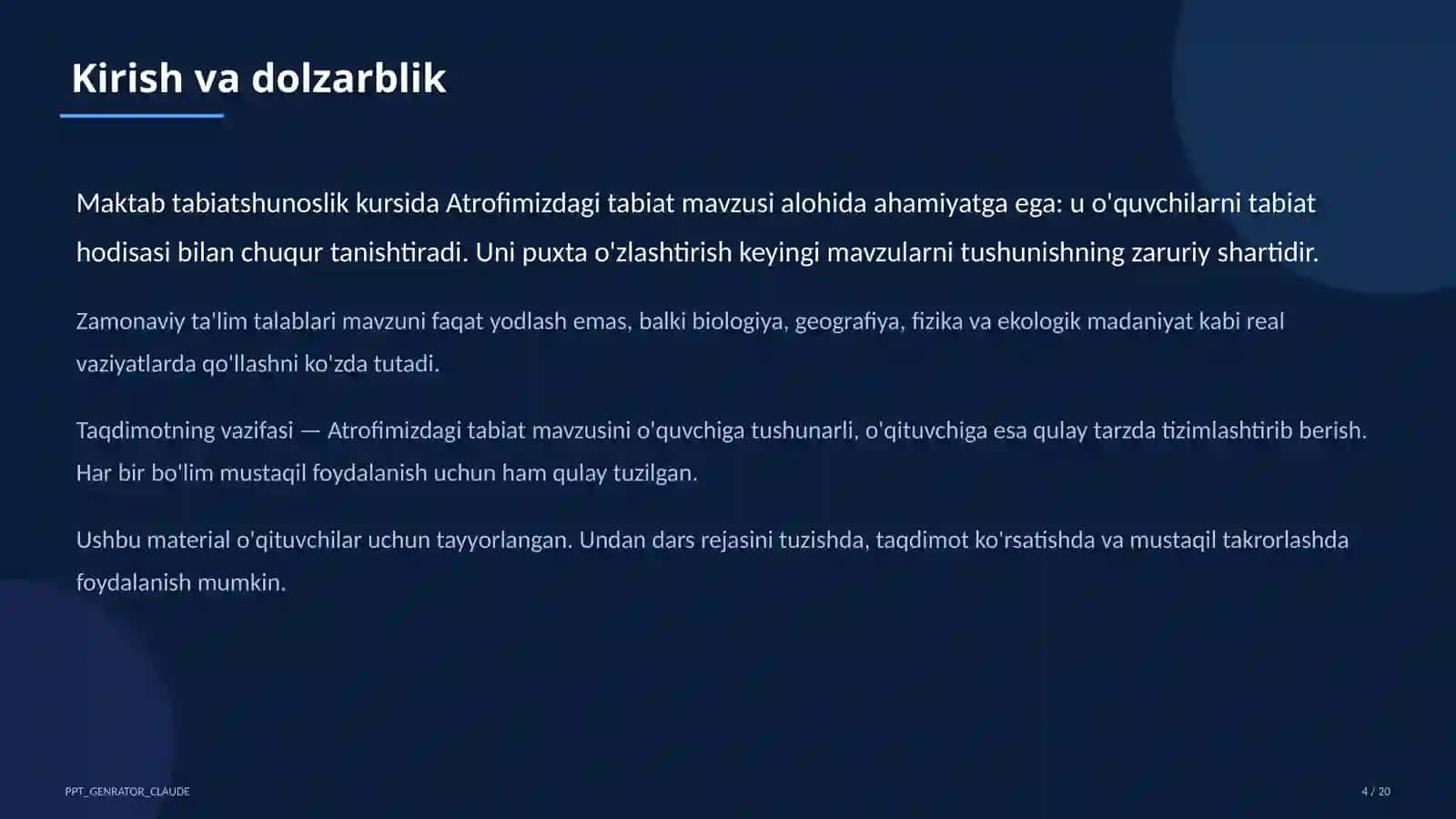 Atrofimizdagi tabiat (1-sinf) 4