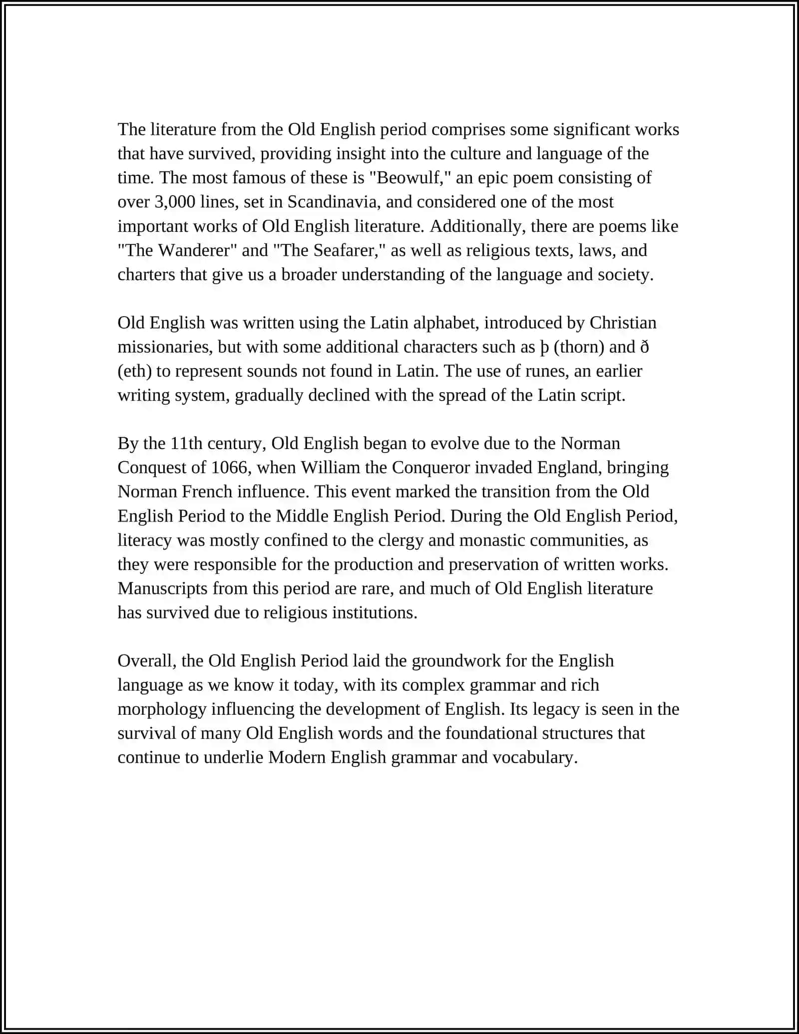 PERIODS OF ENGLISH LITERATURE 4