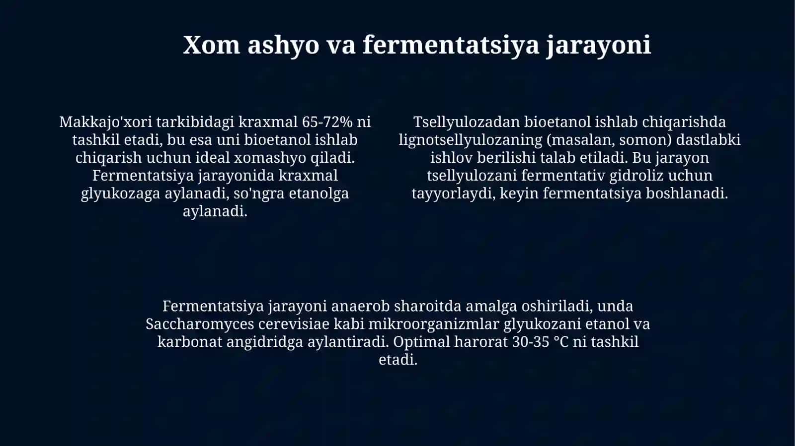 Bioetanol olish texnologiyasi 4