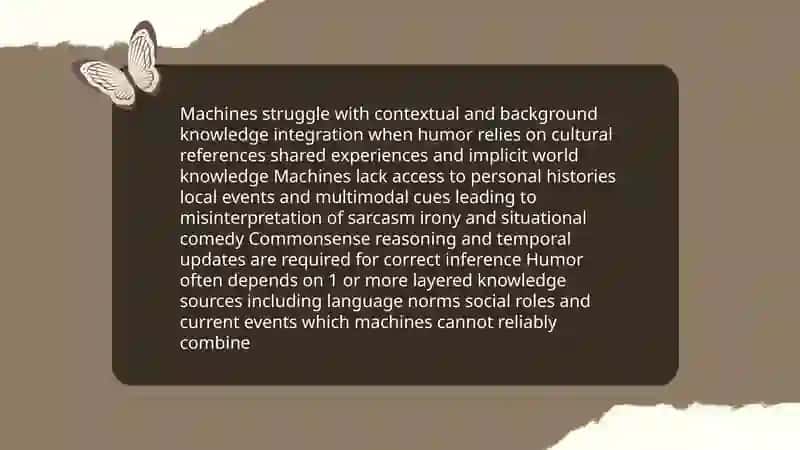 How do machines struggle with humor 4