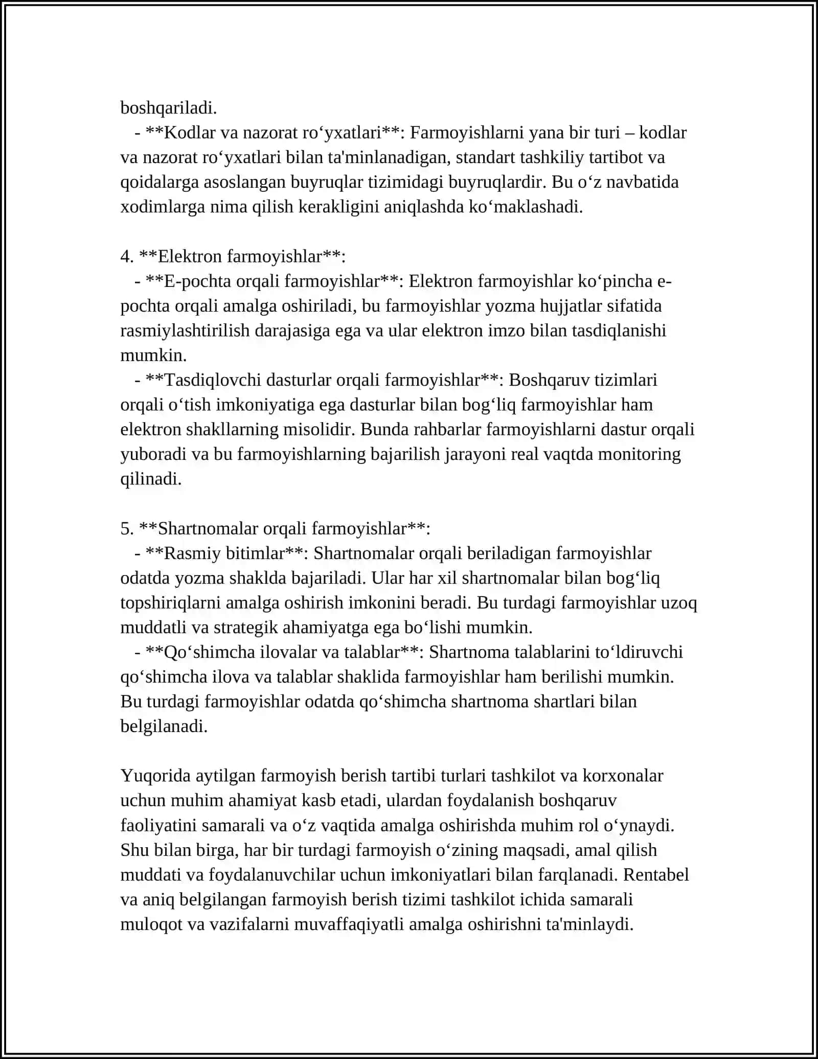 Farmoyish Berish Tartibi 4