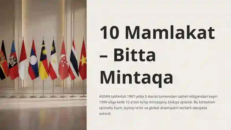 Janubi-Sharqiy Osiyo Mamlakatlari: O'zgarishlar va Taraqqiyot 4