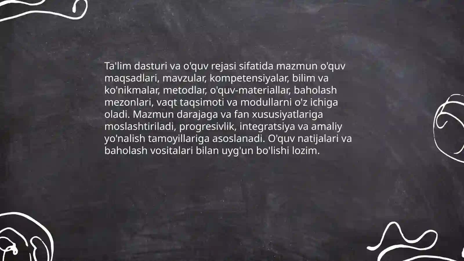 Ta'lim mazmuni 4