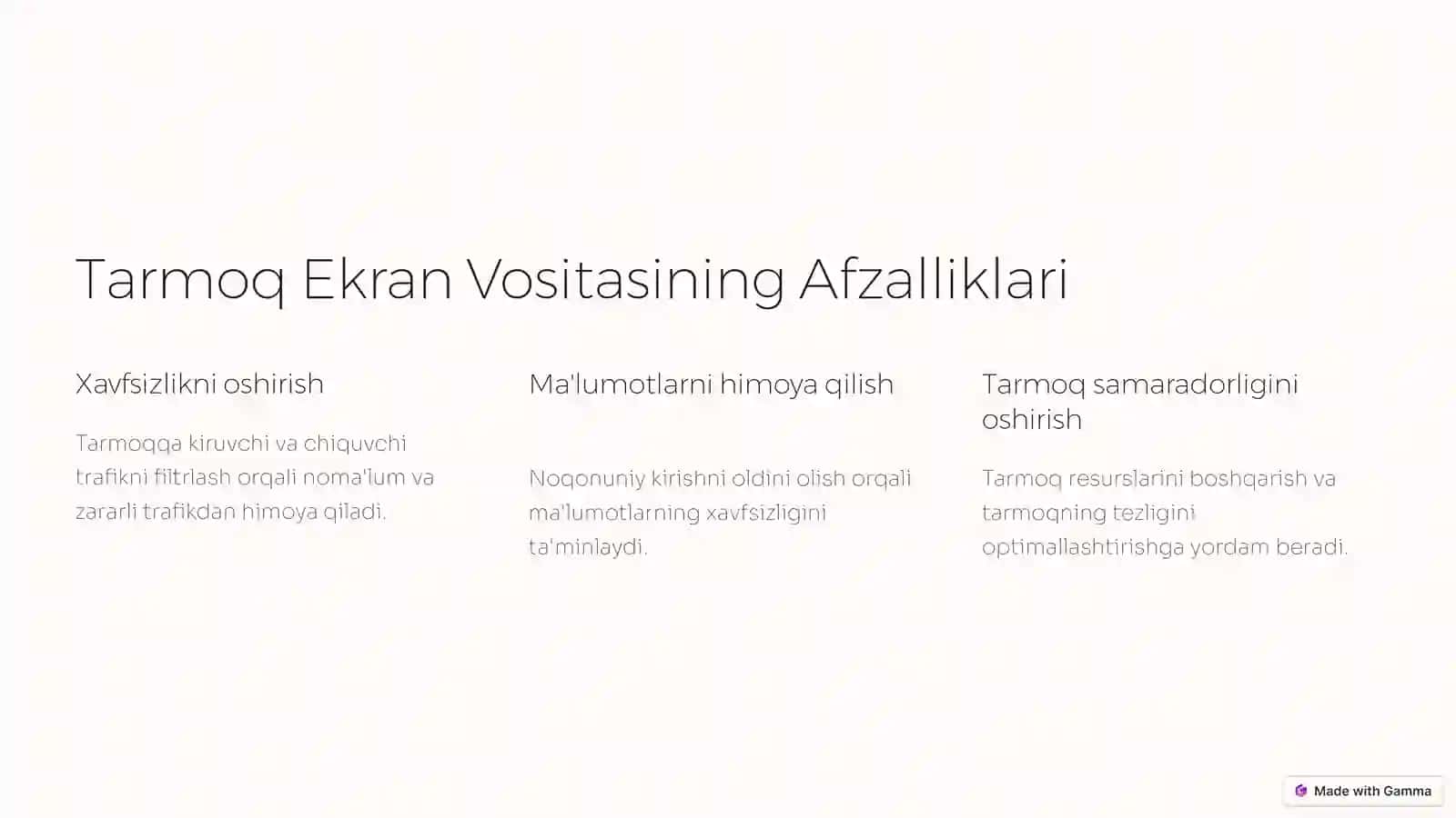 Tarmoq Himoyasi 4