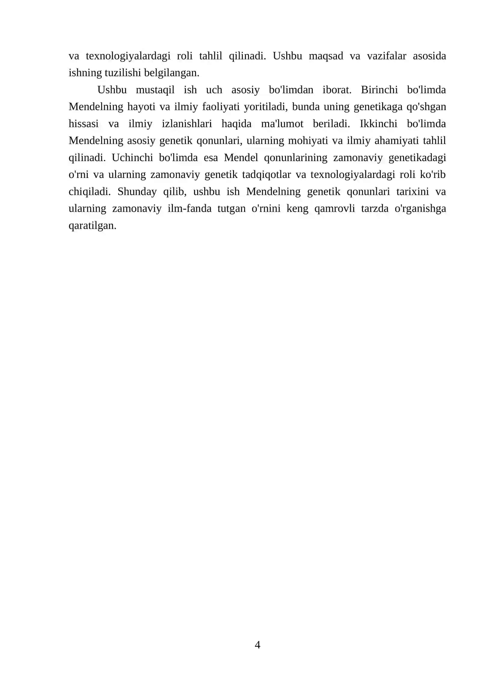 Mendelning genetik kanuniyatlari tarixi va ahamiyatlari 4