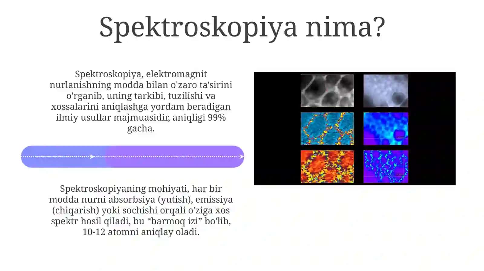 Spektroskopikusullar.Mohiyati.Biologiyadaqoʻllaniladiganspektrtiplari 4