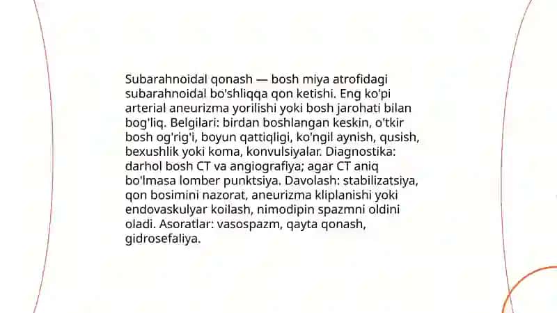Nevrologik shoshilinch holatlar 4