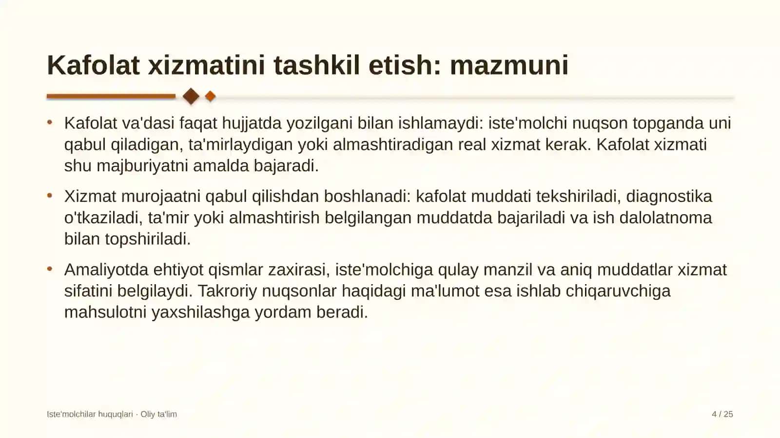 Yem-xashak yetishtirishda kafolat xizmatini tashkil etish 4