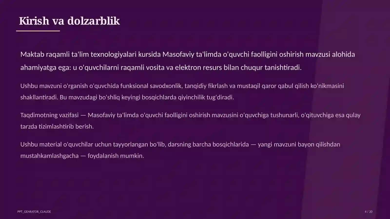 Raqamli ta'lim texnologiyalari 4