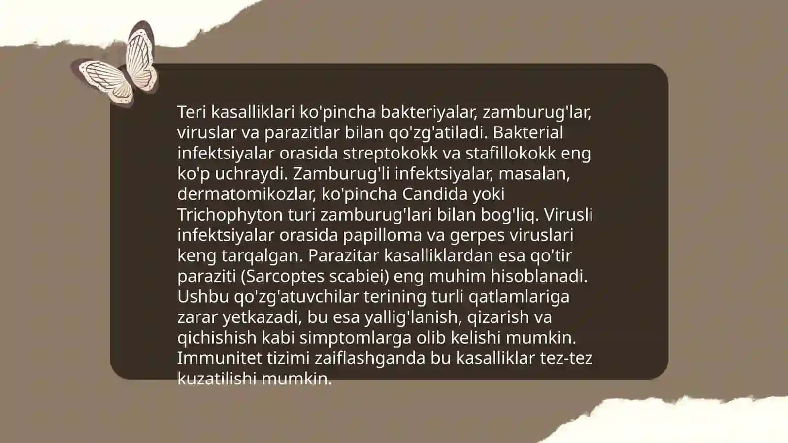 Oʻta xavfli infeksiya va teri kasalik qozgʻatuvchilari va ularni labarator diagnostikasi 4
