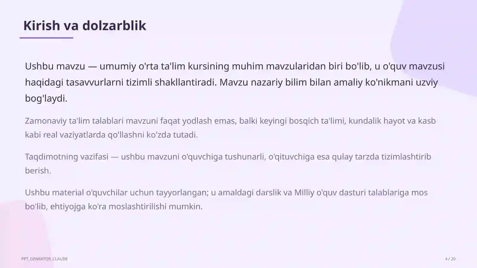 Iqtisodiyot va biznes - 9-11-sinflar uchun yangi fan 4