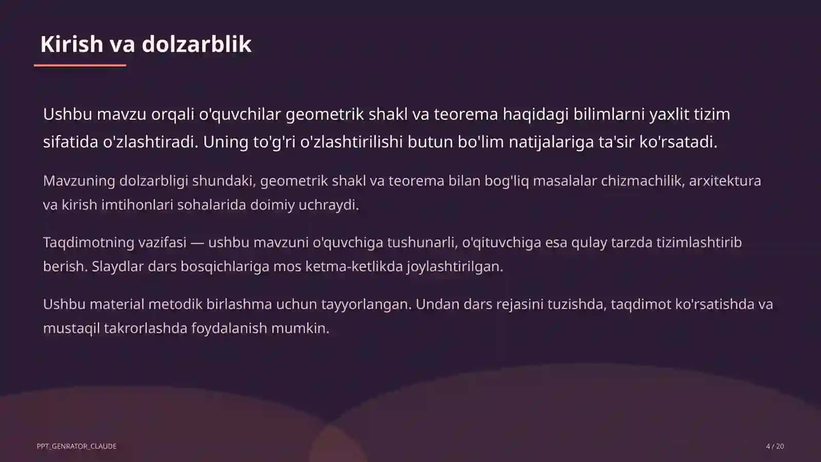 To'g'ri burchakli uchburchakda trigonometrik nisbatlar (8-sinf) 4