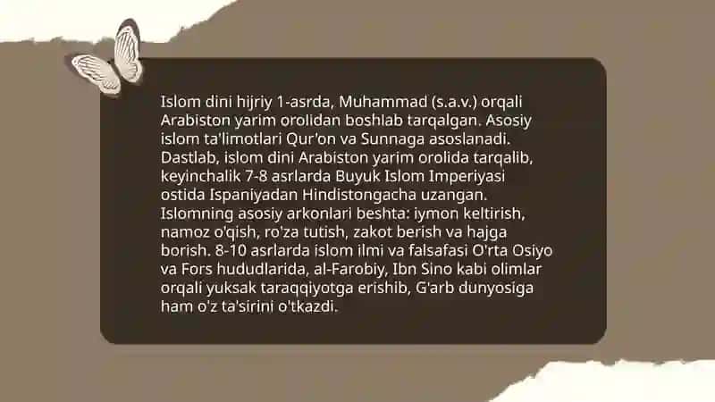 Islom oqimlari va yo'nalishlarining paydo bo'lishi sabablari,e'tiqodidagi bo'linishlarning sabablari va oqibatlari 4