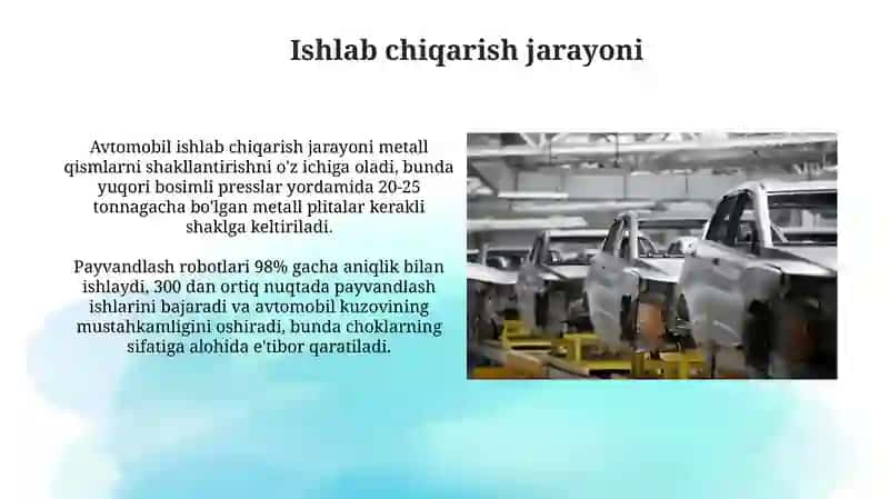Avtomobil ishlab chiqarish 4