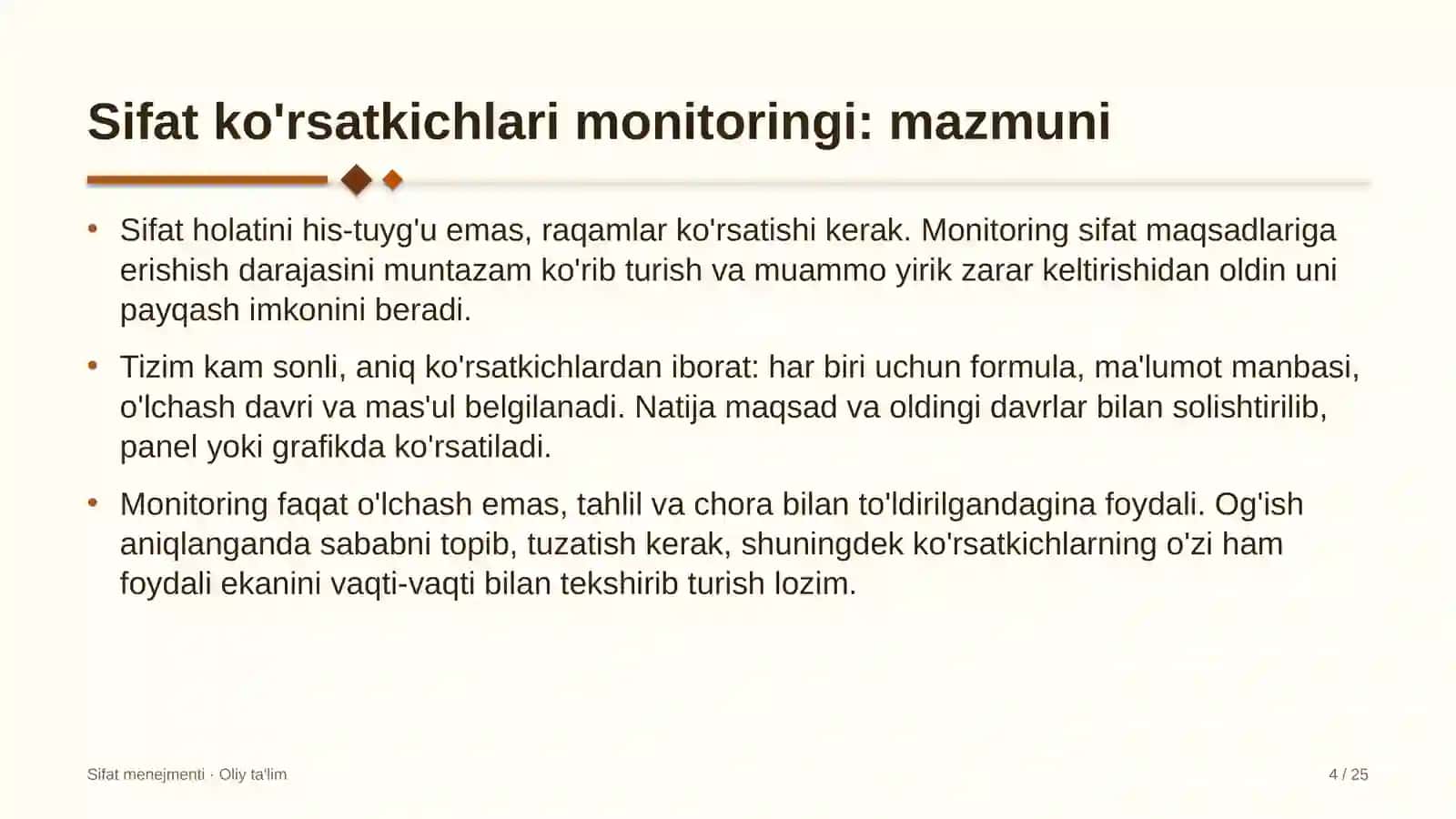 dasturiy mahsulot kompaniyalarida sifat ko'rsatkichlari monitoringini yuritish 1294 4