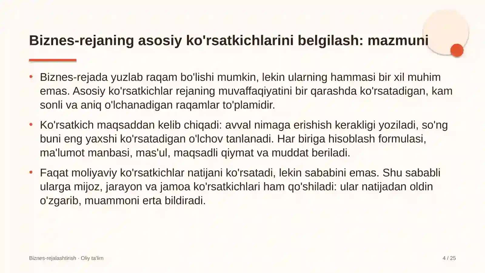 mikroelektronika sohasida biznes rejaning asosiy ko'rsatkichlarini belgilash 2130 4