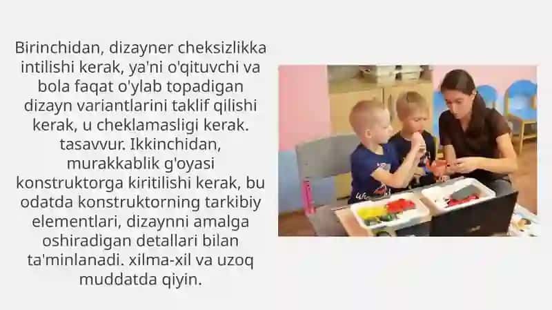 MAKTABGACHA YOSHDAGI BOLALARNI ROBOTOTEXNIKAGA O'RGATISH YO'LLARI 4