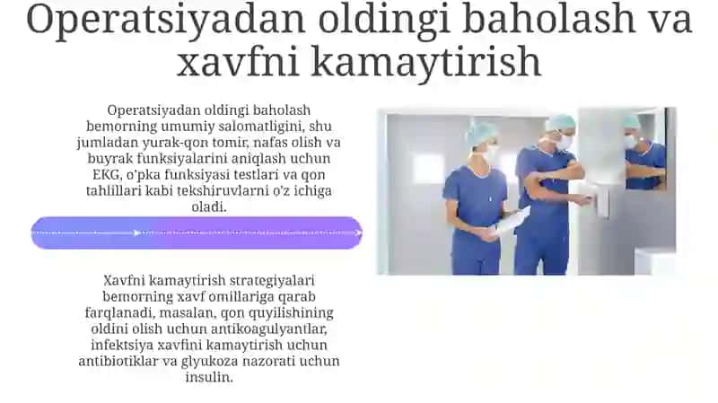 Jarrohlik boʻlimida bemorlarni parvarish qilish va kuzatish 4
